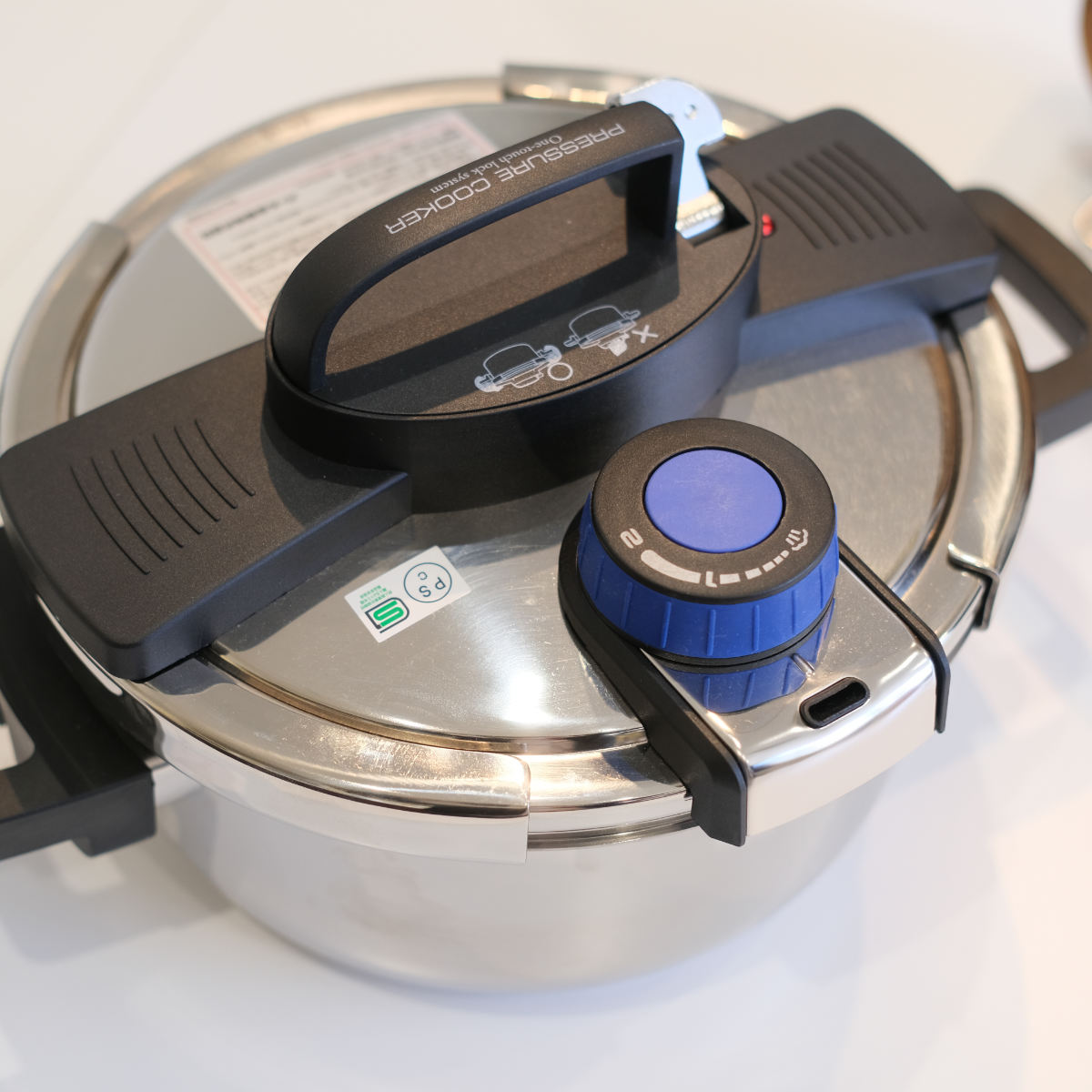 パール金属 圧力鍋 5.5L IH対応 3層底 ワンタッチレバー 8合炊 （ ih