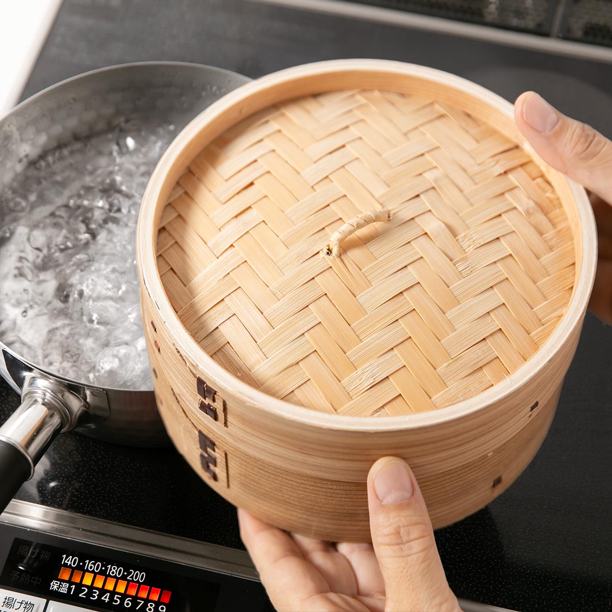 パール金属 中華せいろ 18cm 蒸し器 竹 木 和の里 （ 蒸籠 セイロ 蒸篭
