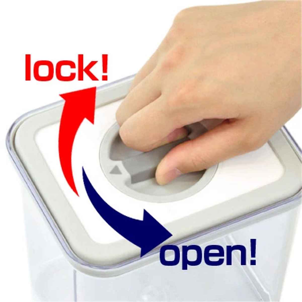 パール金属 保存容器 1.4L エアロックコンテナ S （ 密閉 密封