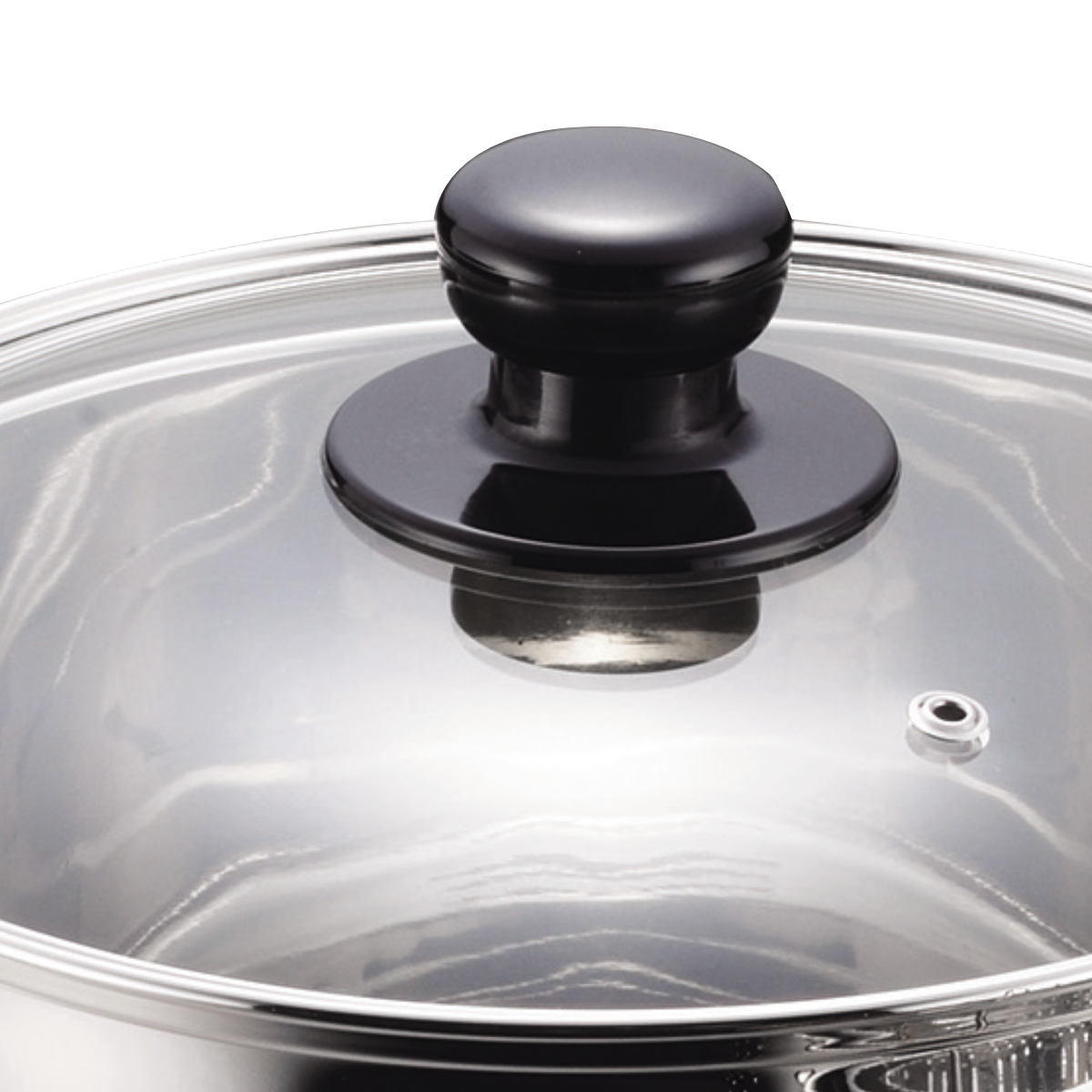 パール金属 パスタ鍋 22cm IH対応 だんらん 目皿付き ガラス蓋付き