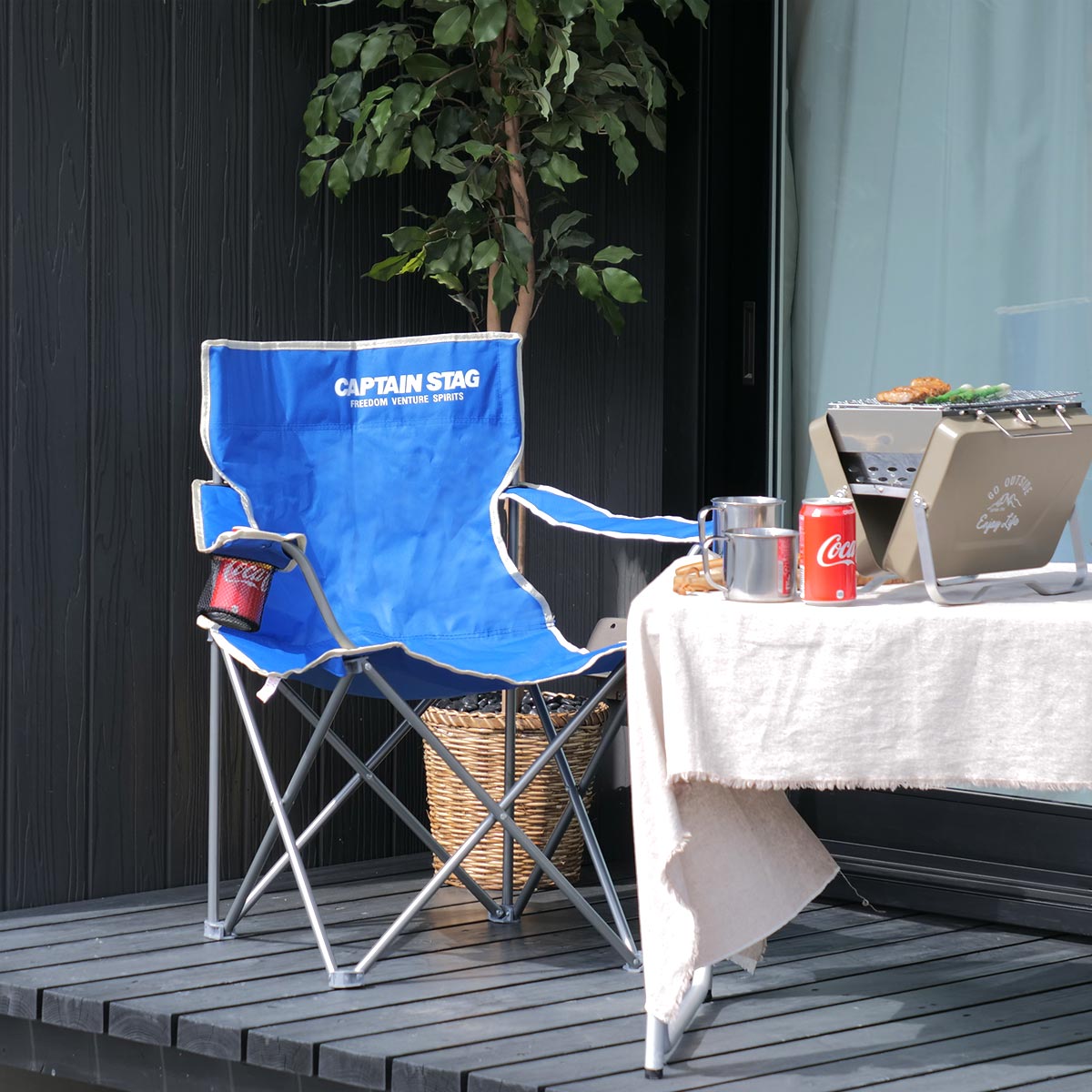 CAPTAIN STAG（キャプテンスタッグ） アウトドアチェア 折りたたみ