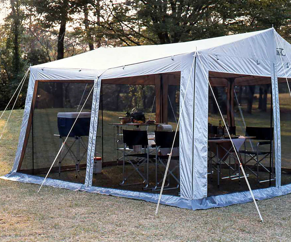 シェード ラニー メッシュタープテント 3.5m×3.8m キャリーバッグ付 UVカット 防水 （ キャプテンスタッグ 大型 テント ）