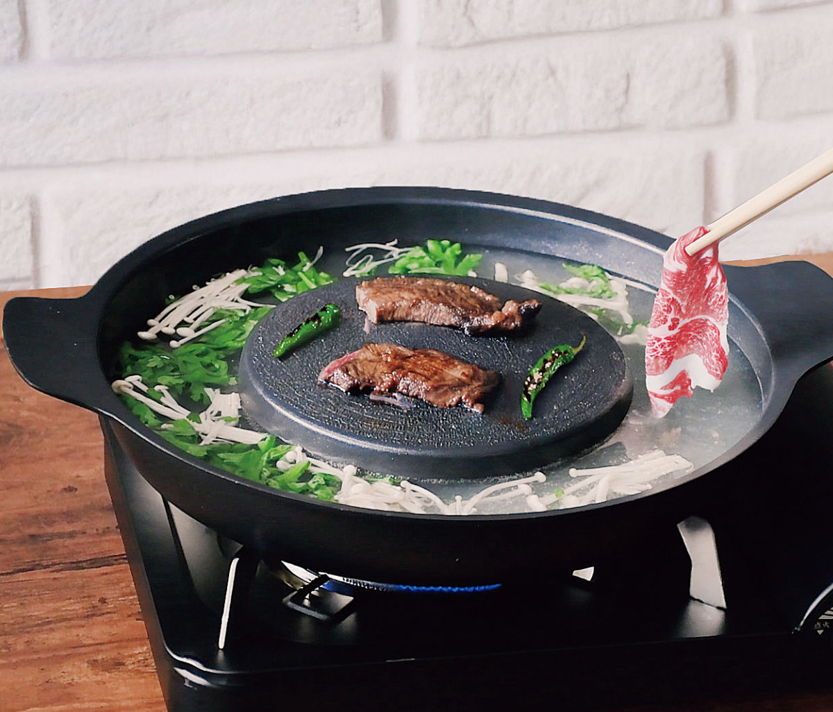 鉄鋳物製しゃぶしゃぶ鍋 鉄 焼きしゃぶ鍋/鉄鋳物製の通販サイト-フクジネット