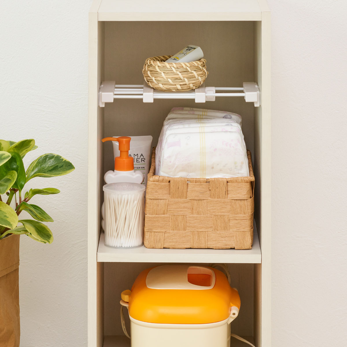 つっぱり棚 突ぱりすき間棚 スリム 大 取付幅：19〜28cm （ ツッパリ