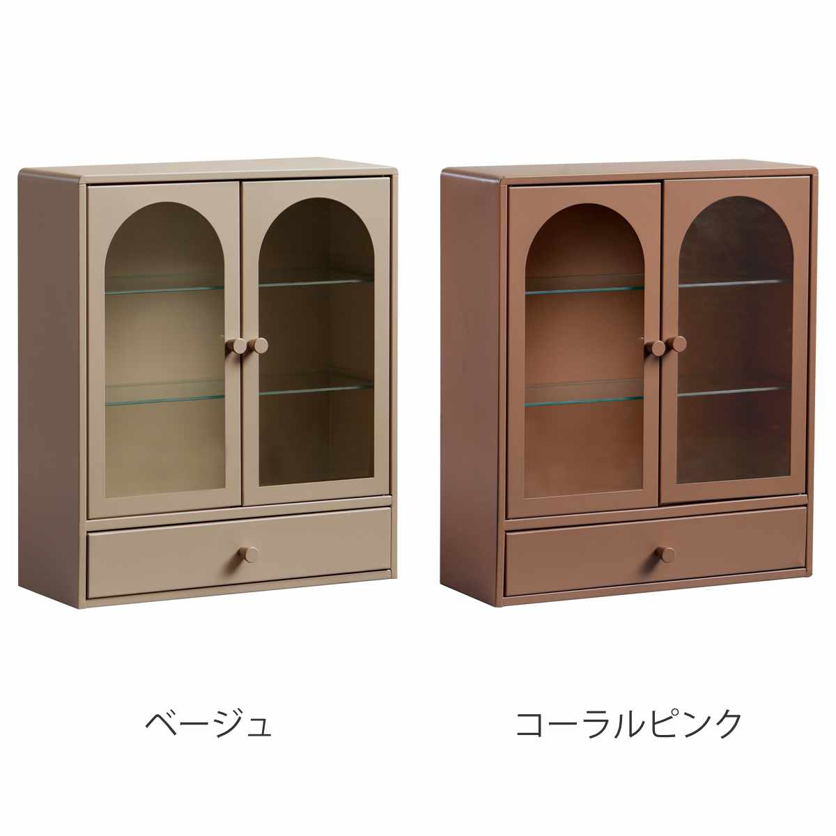 宮武製作所 ディスプレイ収納 Muun 幅40cm 引出し ガラス スチール