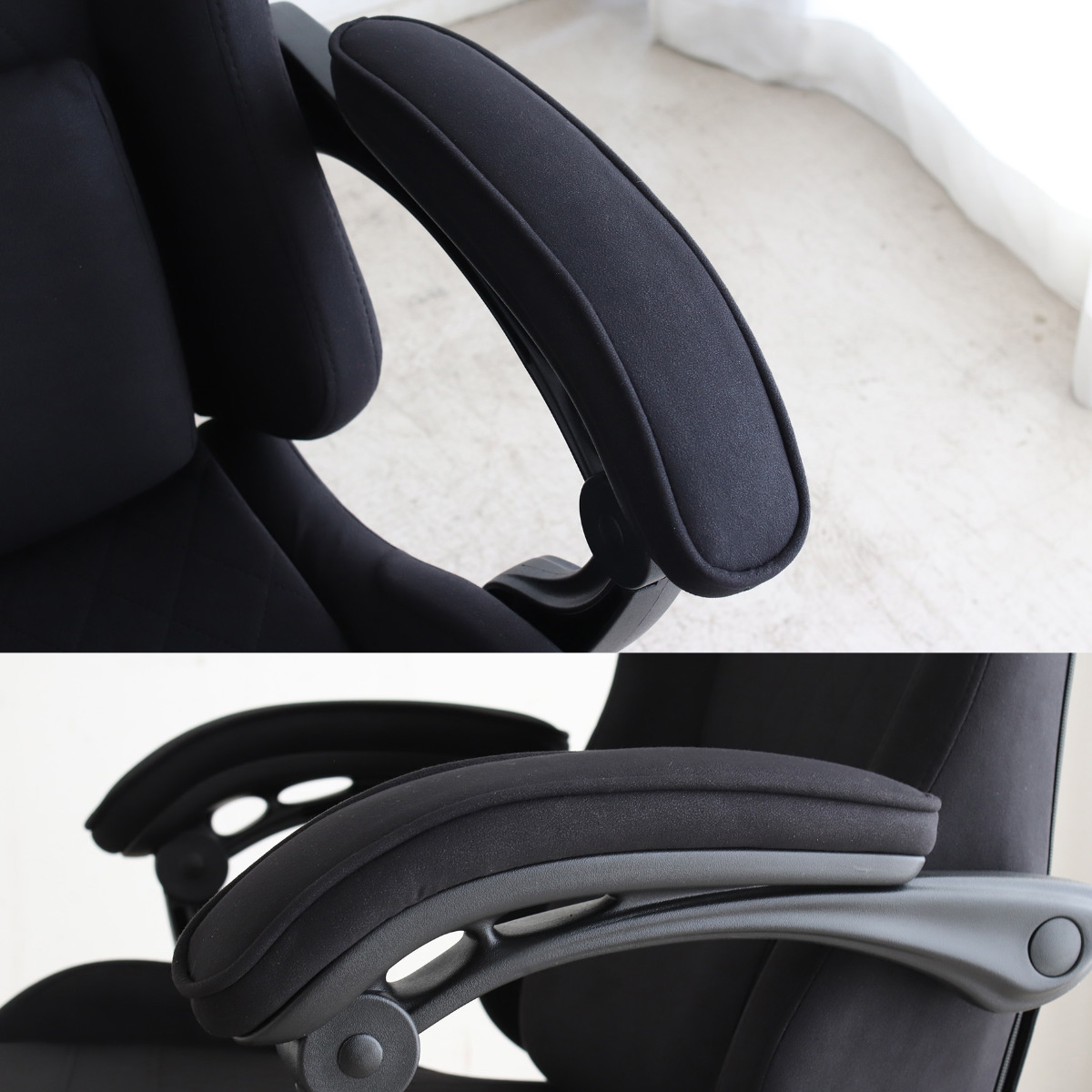 ゲーミングチェア 座面高47.5〜53cm フットレスト付き SeAGA （ チェア