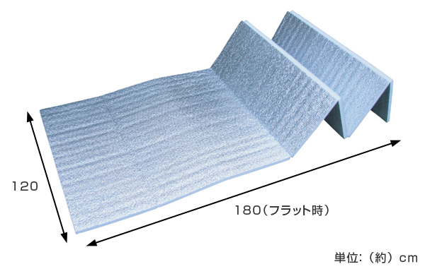 レジャーシート アルミ 厚手 120×180cm レジャーマット 極厚 15mm
