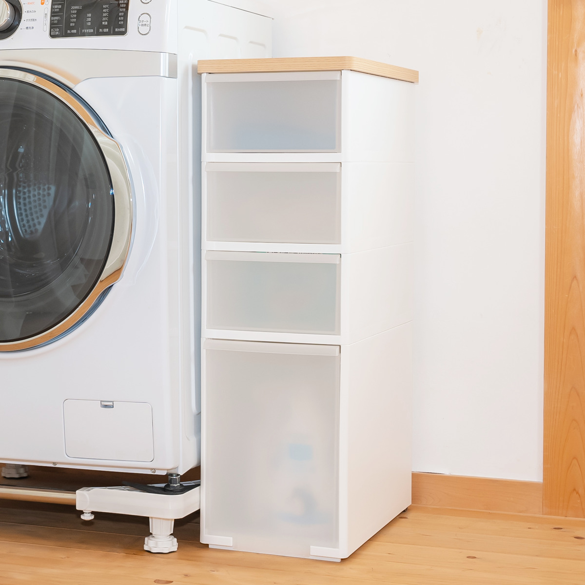 Like-it（ライクイット） キッチンストッカー スリムストレージ 耐熱木