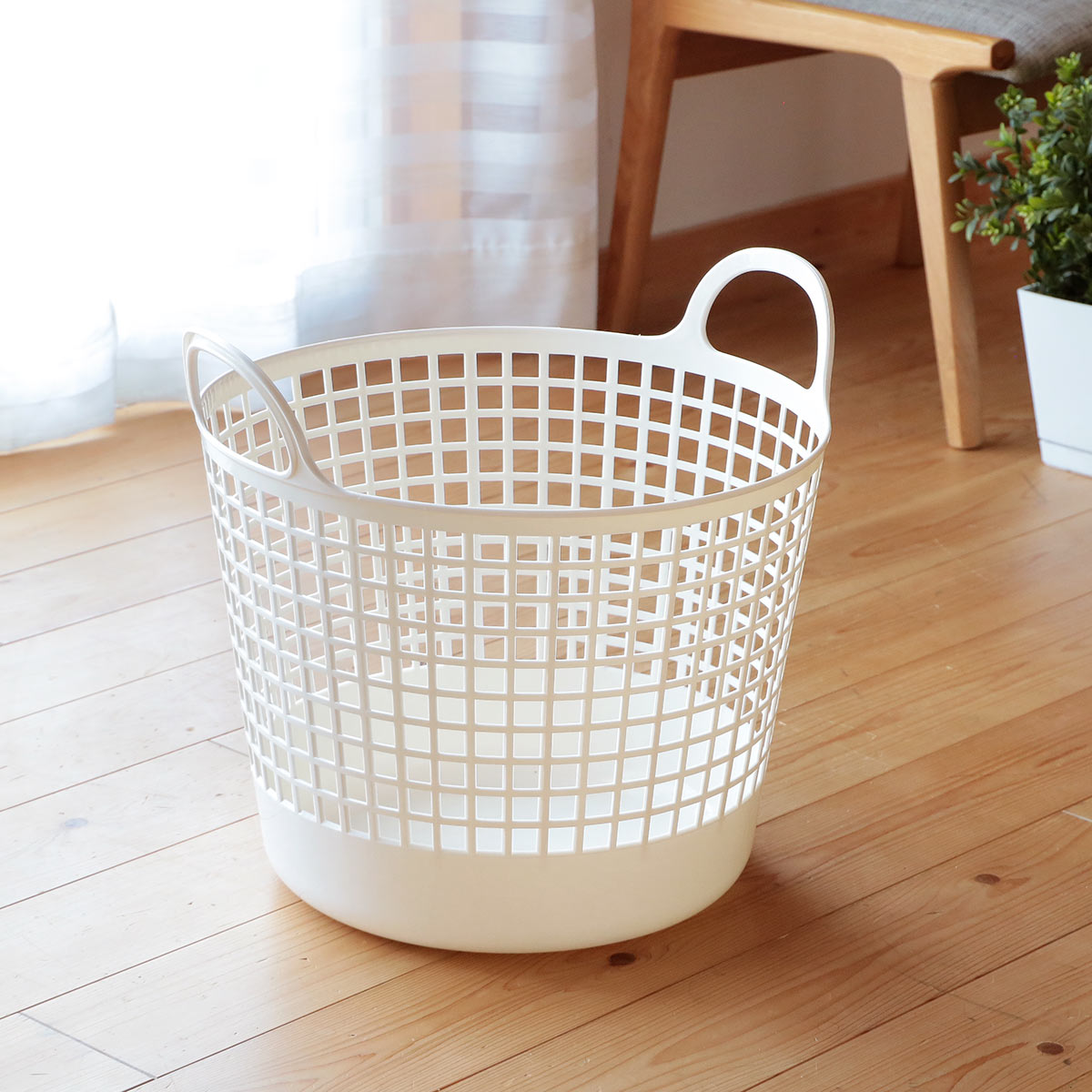 吉川国工業所 ランドリーバスケット スカンジナビア SCB-1 ラウンド