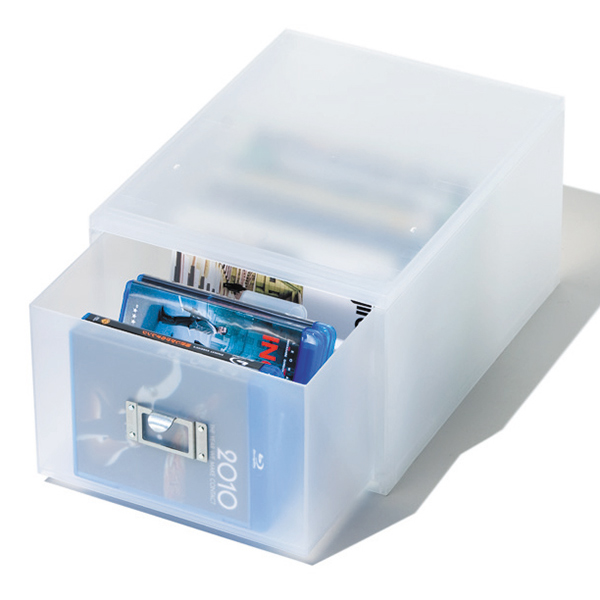 吉川国工業所 収納ボックス 引き出し プラスチック MX-40 A4 サイズ 深