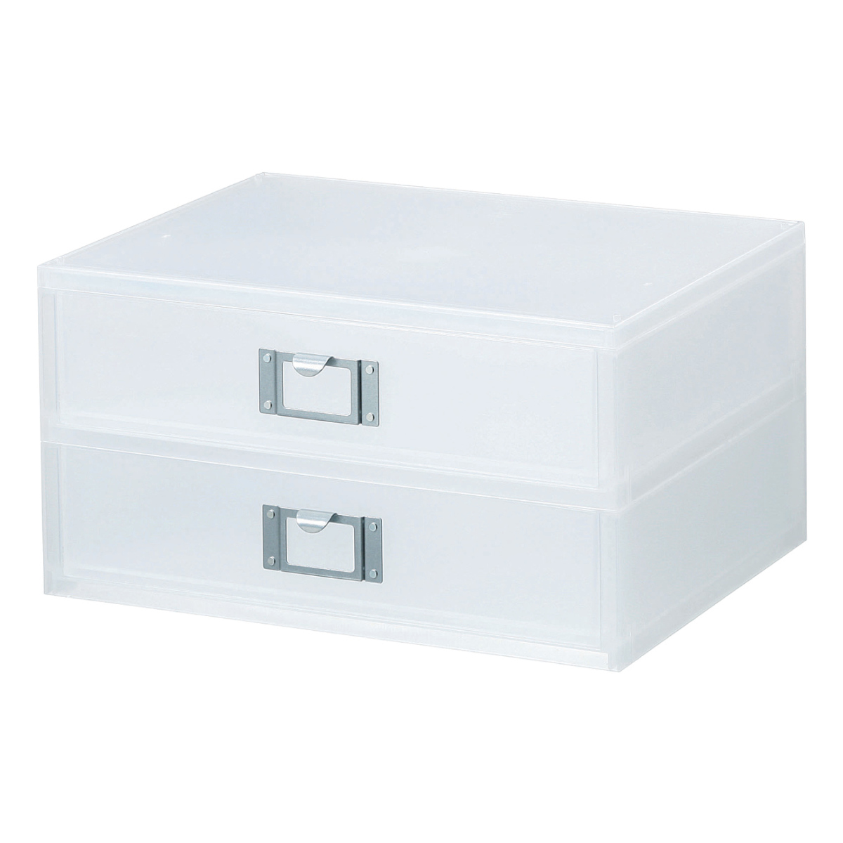 吉川国工業所 収納ボックス 引き出し プラスチック 2段 MX-52R A4 横