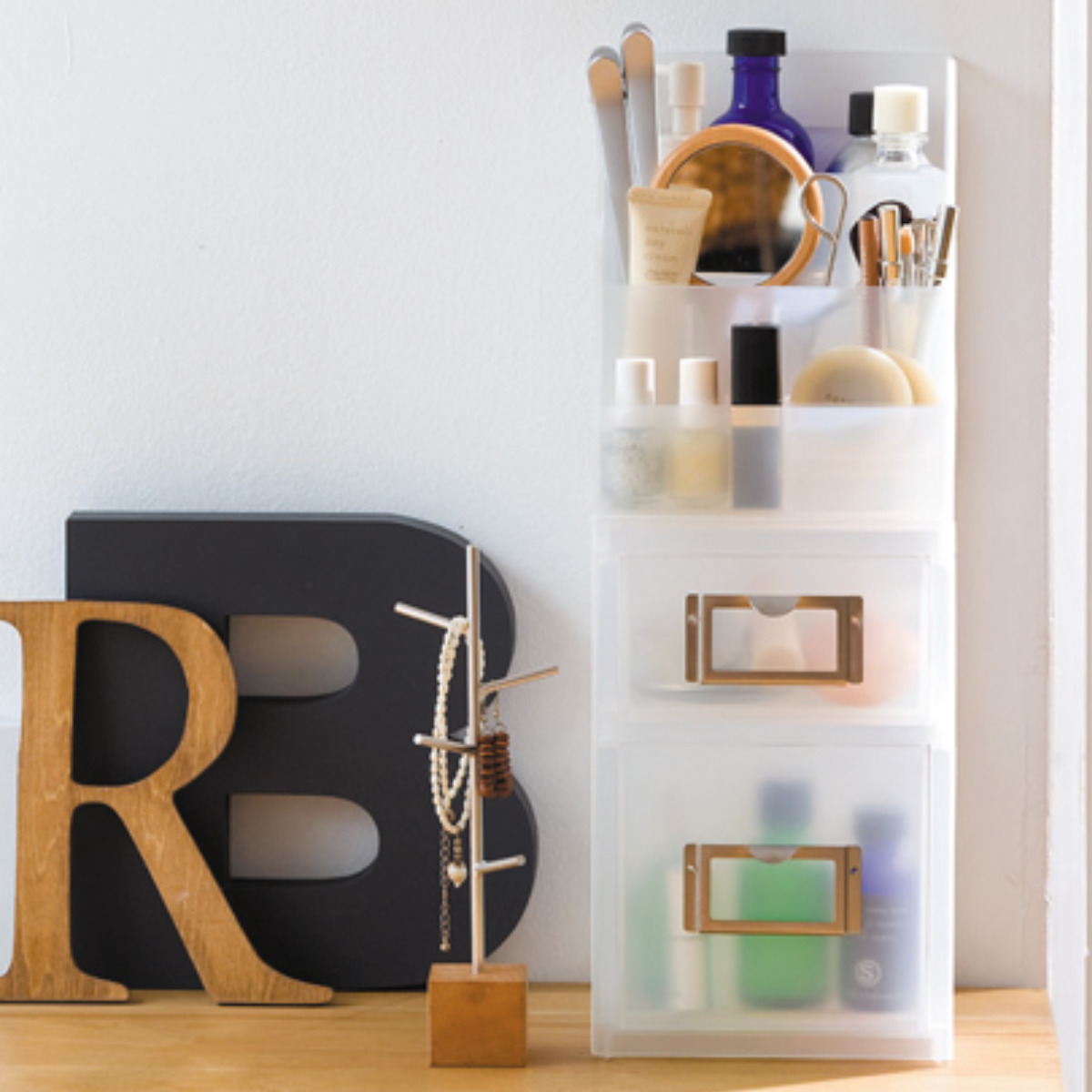 吉川国工業所 小物収納 プラスチック 卓上収納 MX-01 A6 サイズ 収納