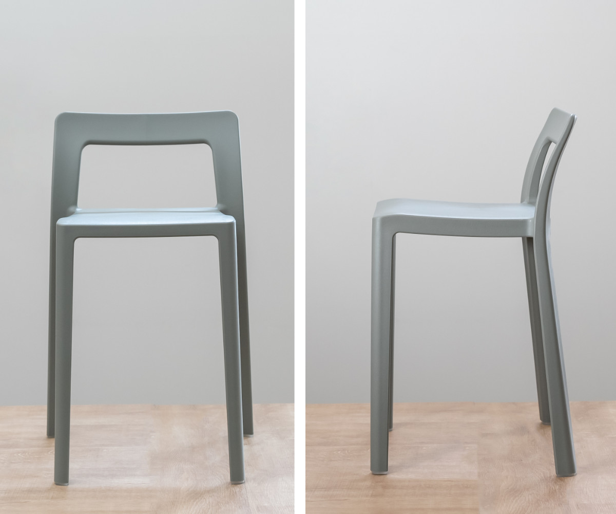 岩谷マテリアル 特典付き スタッキングチェア 軽量 座面高40.5cm