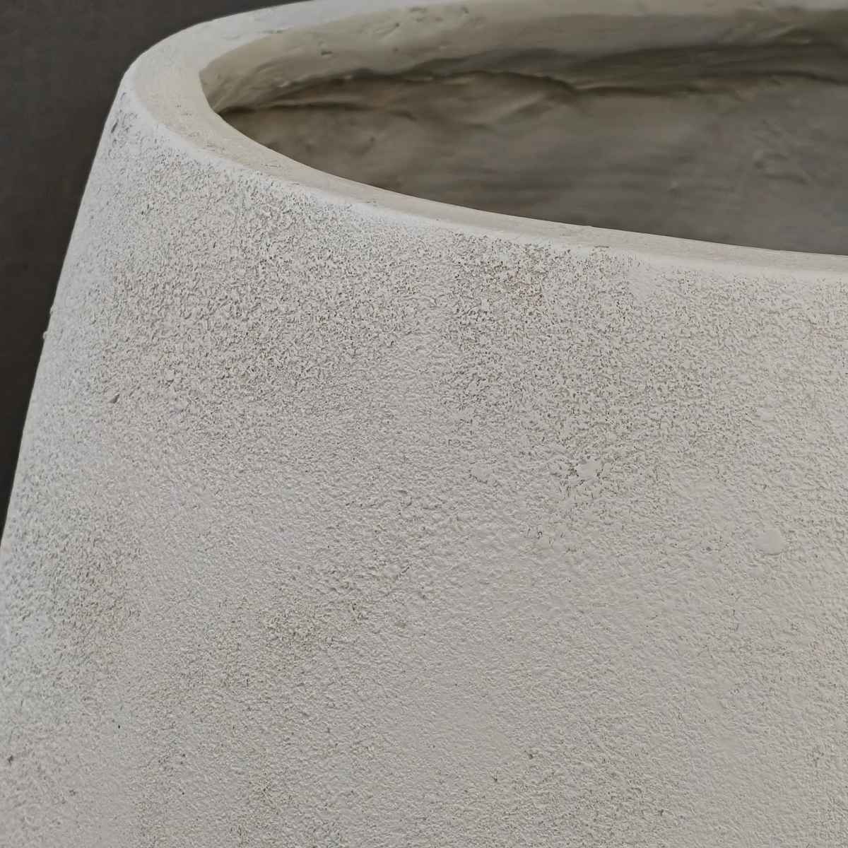 プランター グリッテ 石調FRPプランター 幅42cm ドロップ型 （ プランターカバー ラウンド 植木鉢 鉢 底穴 屋外 外 家庭菜園 寄せ植え おしゃれ ）の画像