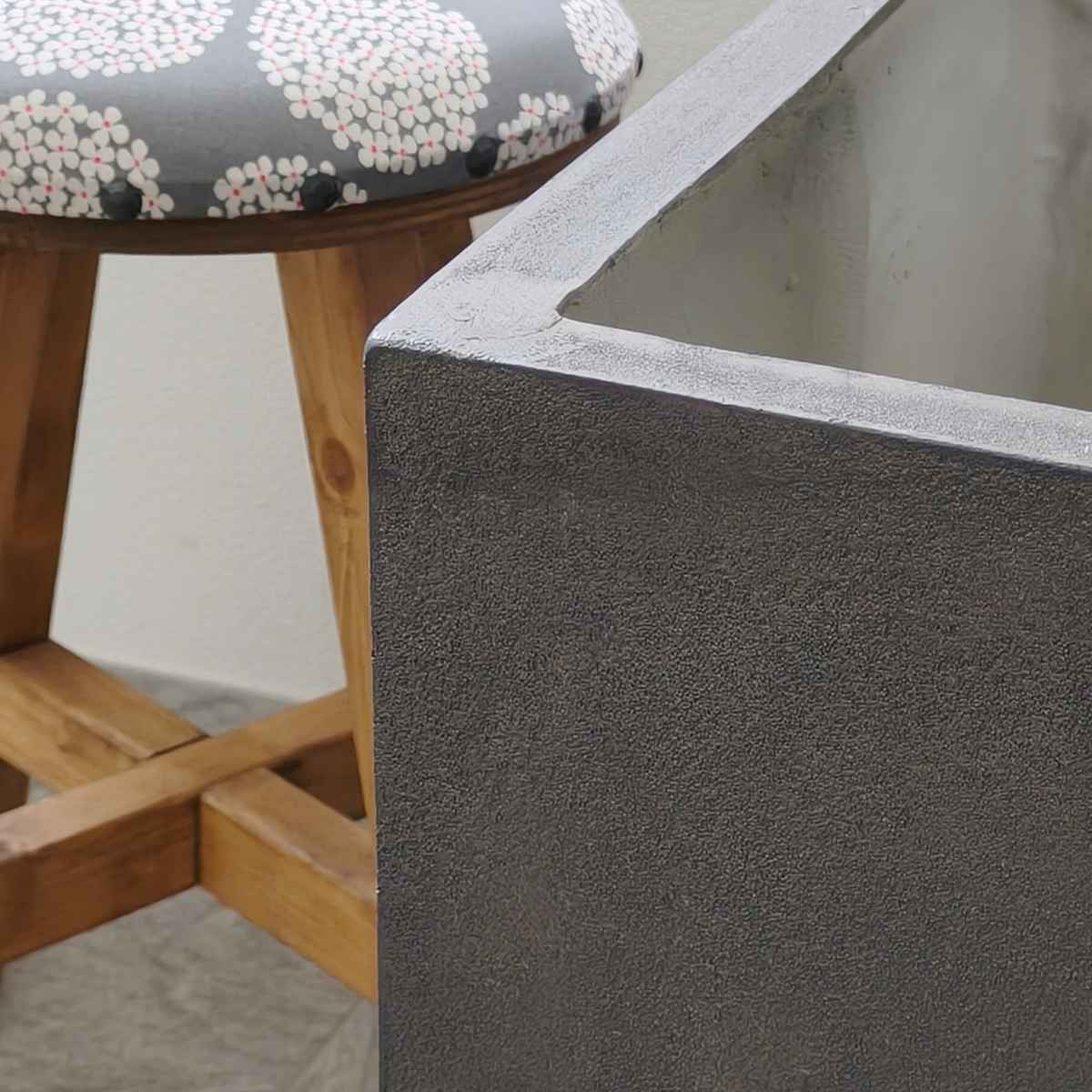 プランター グリッテ 石調FRPプランター 幅60cm 幅80cm 長角 大小2個セット （ プランターカバー スクエア 植木鉢 鉢 底穴 屋外 外 家庭菜園 寄せ植え ）_15