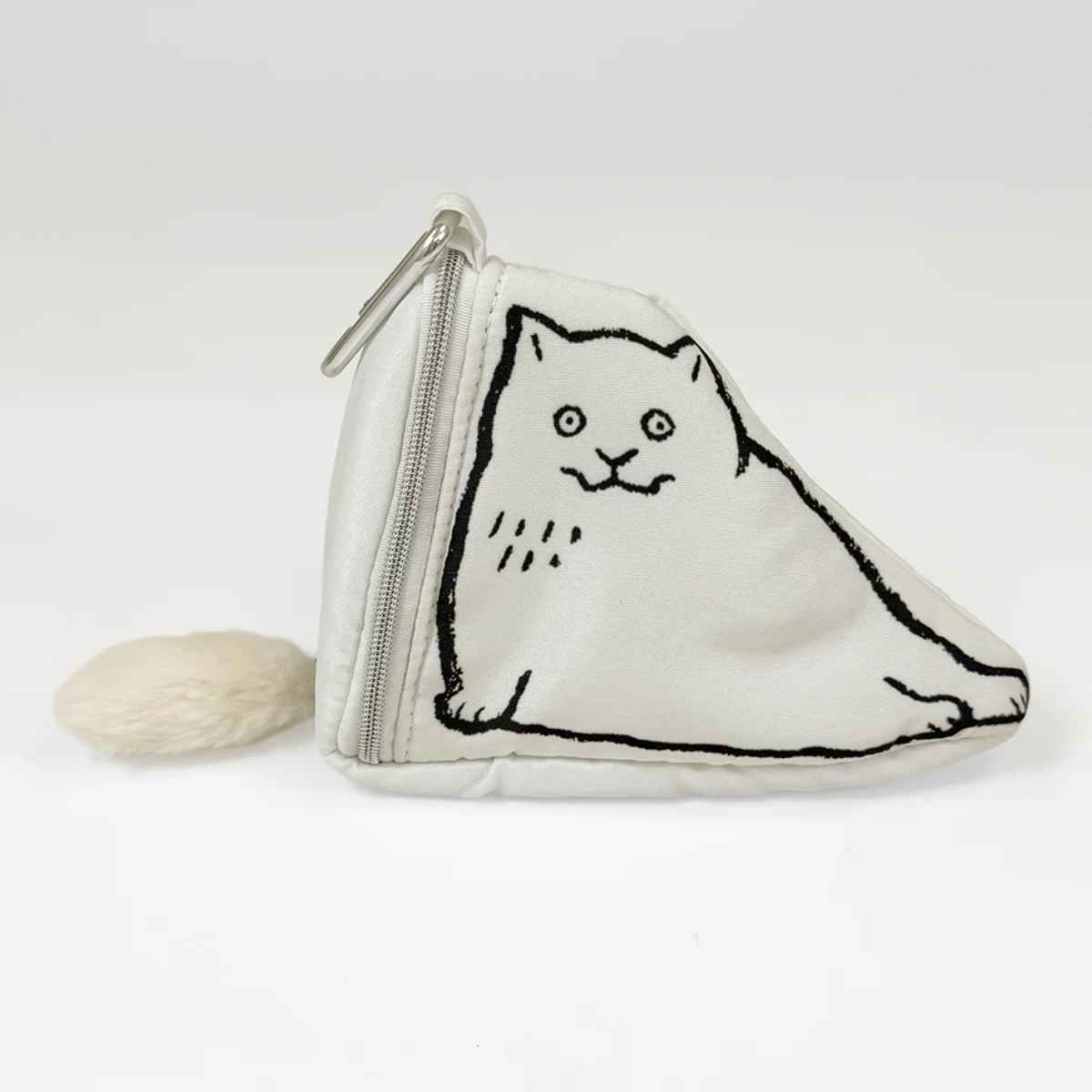 ポーチ ネコ オシャレ （ Kathy Lam 猫 ねこ 小物入れ カラビナ付き