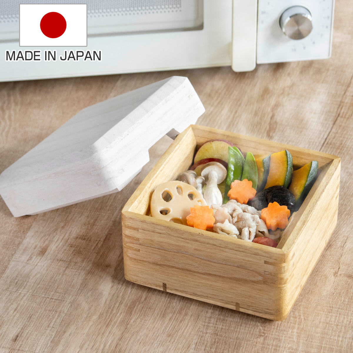 OSMAC 蒸し器 むし鉢 KIRISAI 桐のレンジでむし鉢 小 （ 電子レンジ