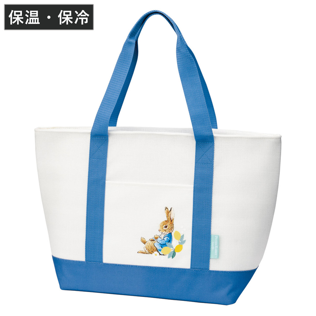 保冷バッグ エコバッグ 麻風 トート 保冷ショッピング ピーターラビット （ マチ広 トートバッグ 保冷トートバッグ キャラクター ）