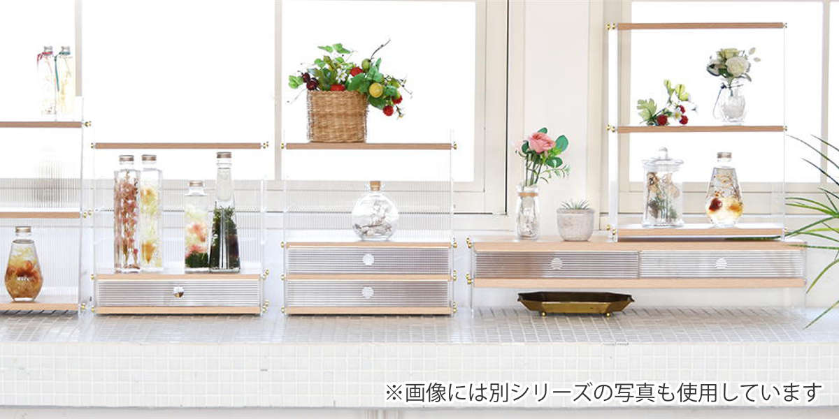 B.Bファニシング キッチンラック アクリル 三角 収納棚 3段