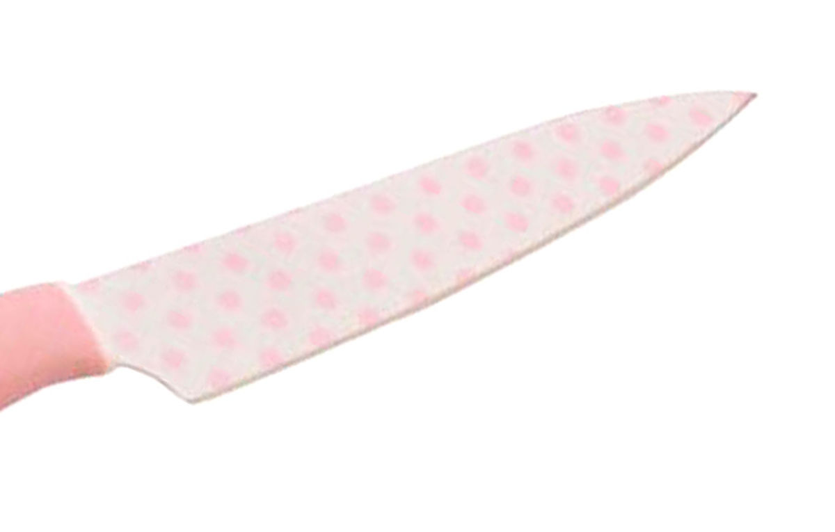 ヤクセル（YAXELL） ペティナイフ ソフトグリップ包丁 ピンク （ 小型