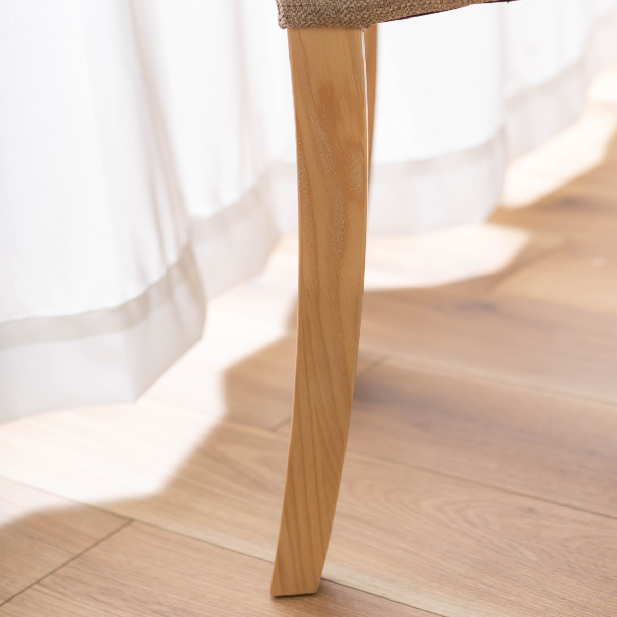 東谷 ダイニングチェア 座面高48cm 北欧風 （ ファブリック 布 椅子