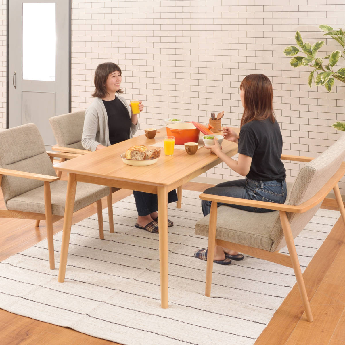 東谷 ダイニングテーブル 幅160cm 木製 （ 天然木 4人掛け ダイニング