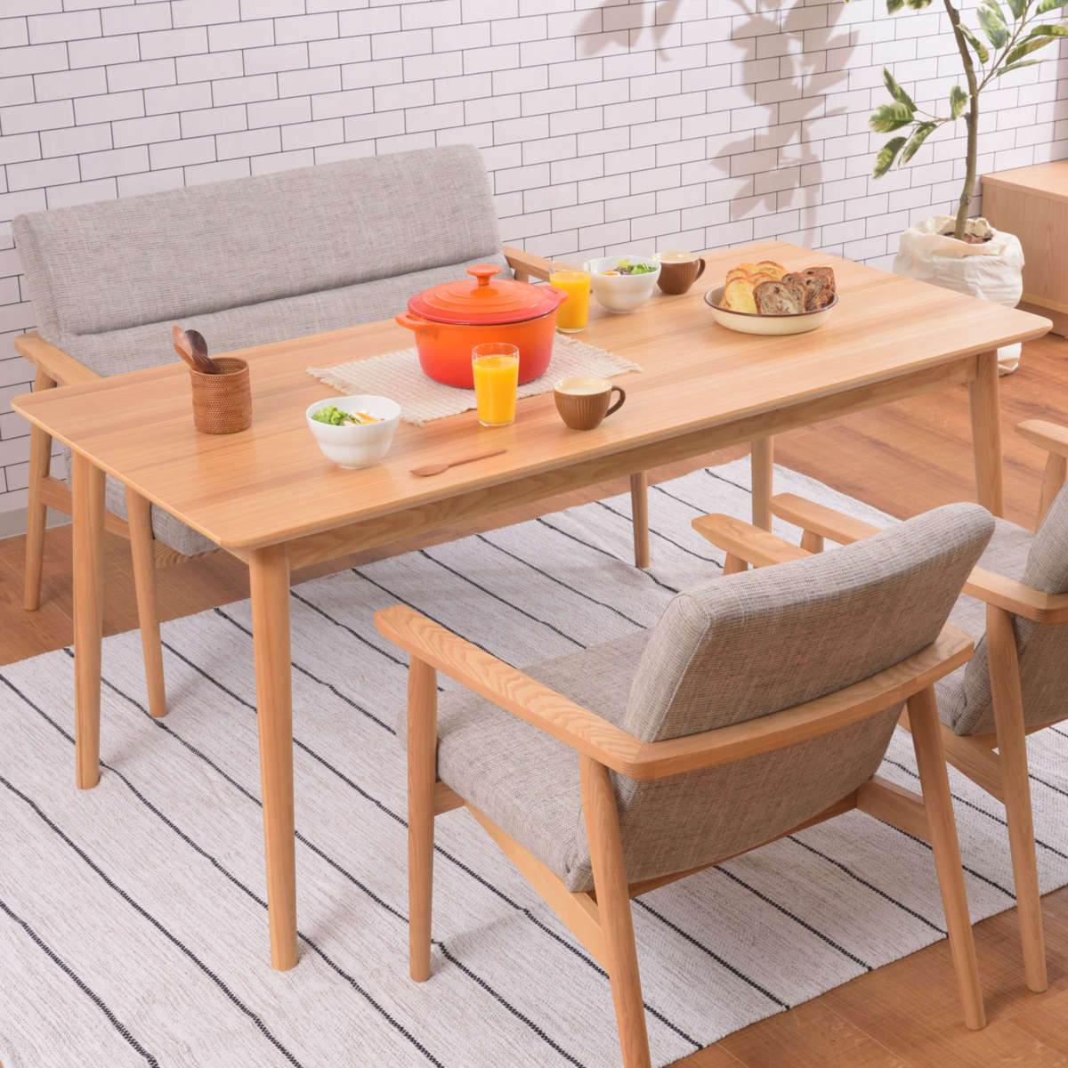 東谷 ダイニングテーブル 幅160cm 木製 （ 天然木 4人掛け ダイニング