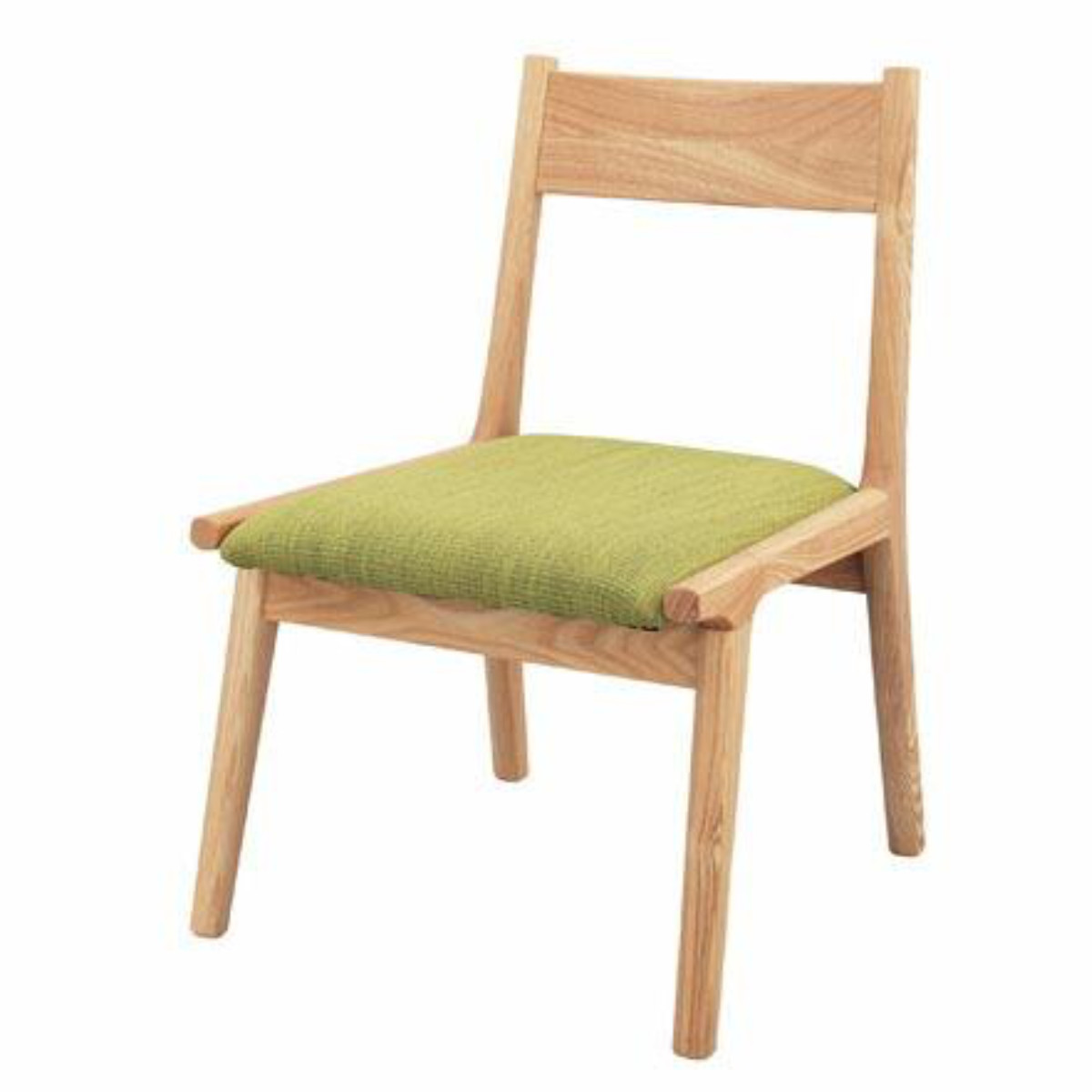 東谷 ダイニングチェア 座面高36cm 木製 グリーン （ 天然木 低い 低め