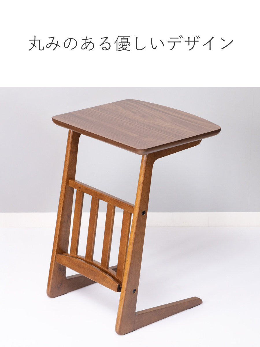 ヴィンテージ　木製サイドテーブル　2段 楽天市場】ネストテーブル ヴィンテージ調 サイドラック付 スチール