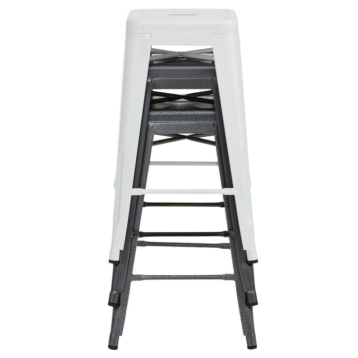 東谷 スツール 高さ66cm スタッキング スチール （ ハイスツール