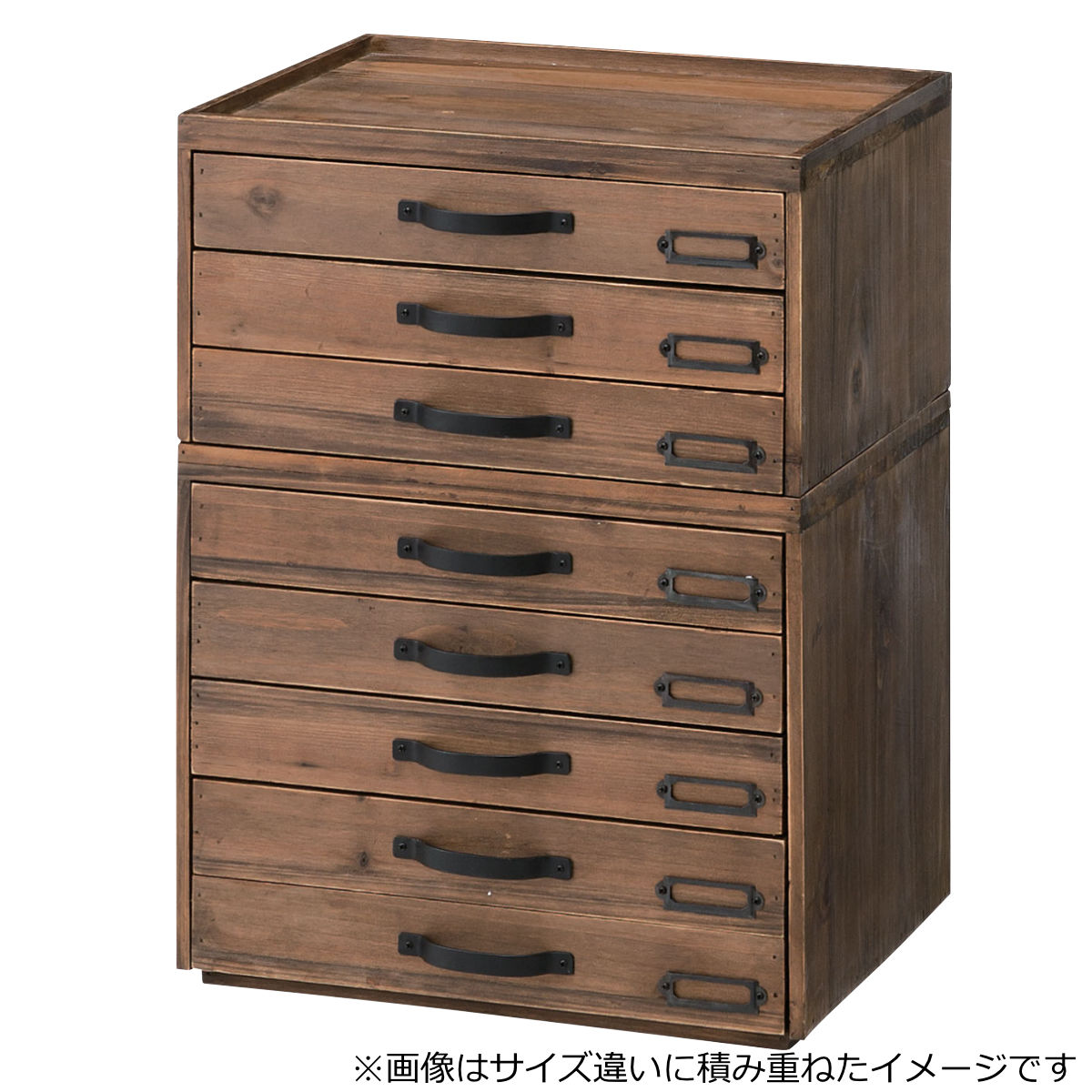 レターケース 3段 A4 Toreno 木製 幅35cm （ 幅35×奥行28×高さ19cm