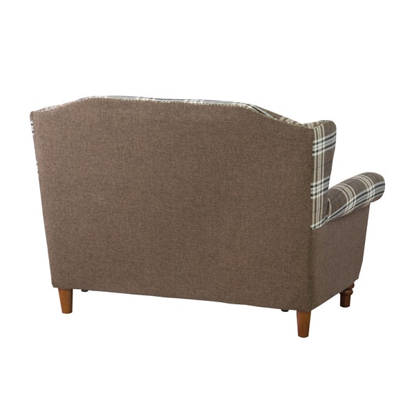 □在庫限り・入荷なし□ ソファ 2人掛け チェック柄 リゼッタ 幅142cm