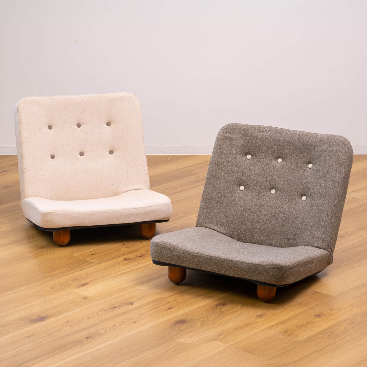 東谷 座椅子 コンパクト リクライニング 座面ワイド スマート 脚付座椅