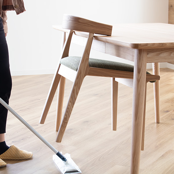 東谷 お掃除ロボット対応 ダイニングチェア 座面高43cm 天然木 （ 木製