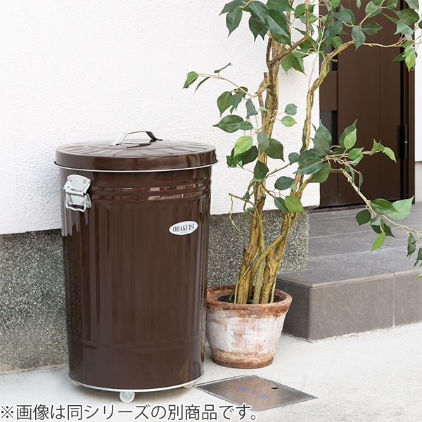 ゴミ箱 33L オバケツ 屋外兼用 キャスター付き シルバー （ OBAKETSU