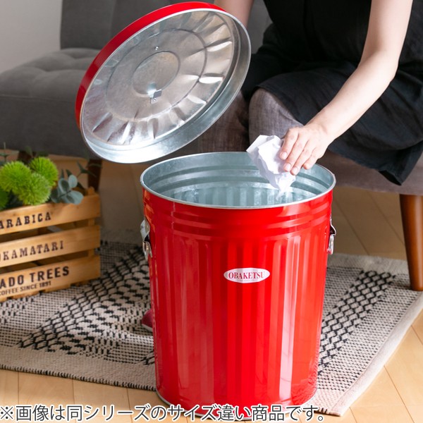 ゴミ箱 42L オバケツ OBAKETSU 屋外兼用 ごみ箱 トタン （ ふた付き 42