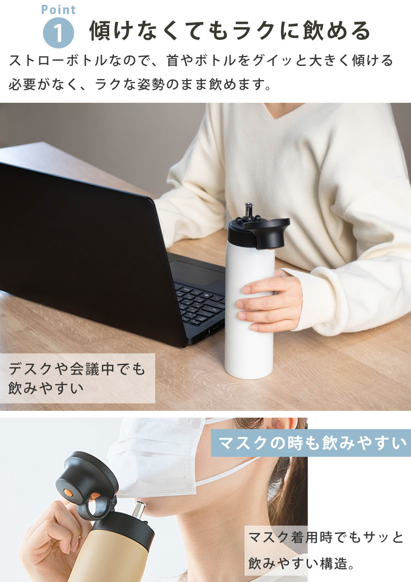 タイガー魔法瓶 タイガー 水筒 500ml 真空断熱ボトル ストローマグ