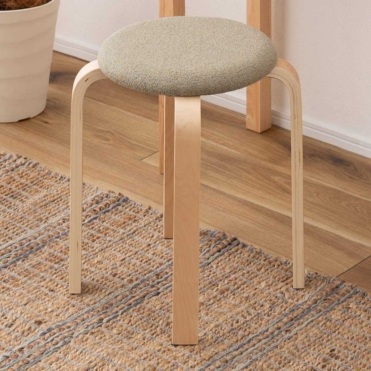 東谷 スツール 高さ45cm スタッキング 完成品 （ 木製 天然木 チェア