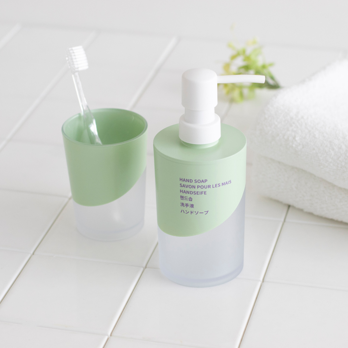 ディスペンサー 360ml ハンドソープ 泡タイプ SWELL （ ソープボトル