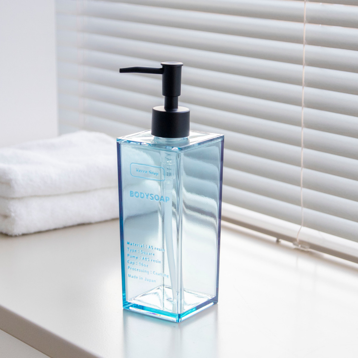 ディスペンサー 500ml ボディソープ Verre Soap （ ディスペンサー