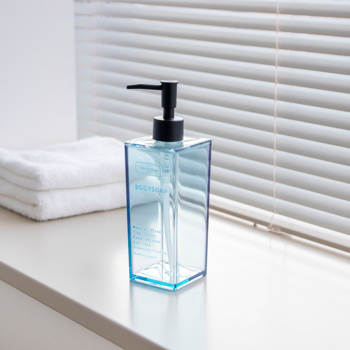 ディスペンサー 500ml ボディソープ Verre Soap （ ディスペンサー