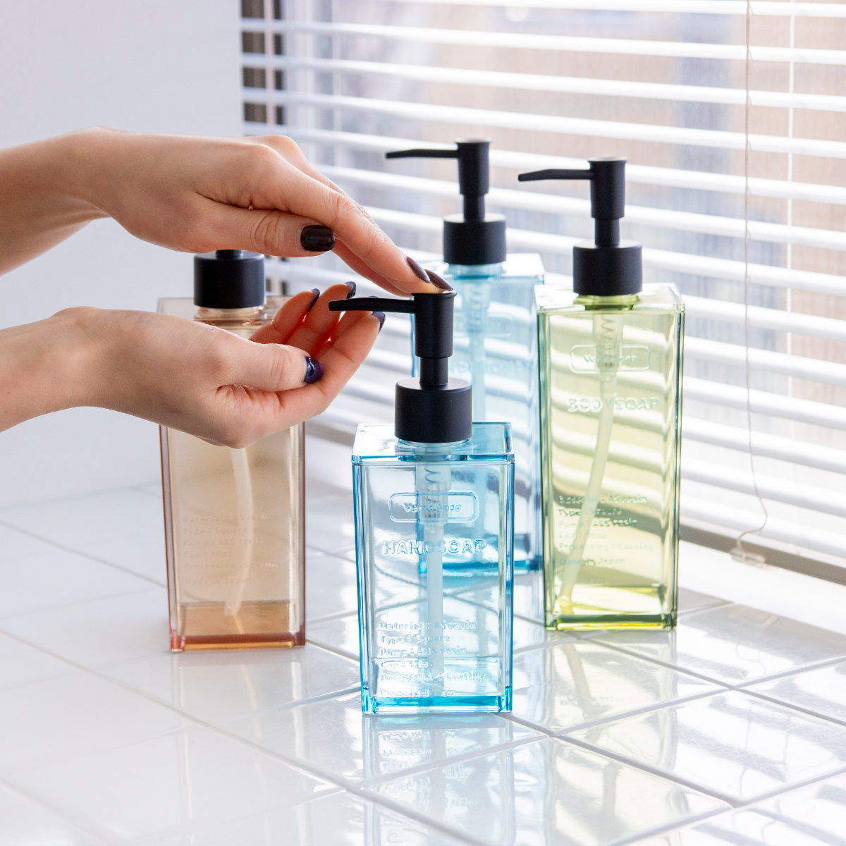 ディスペンサー 500ml ボディソープ Verre Soap （ ディスペンサー