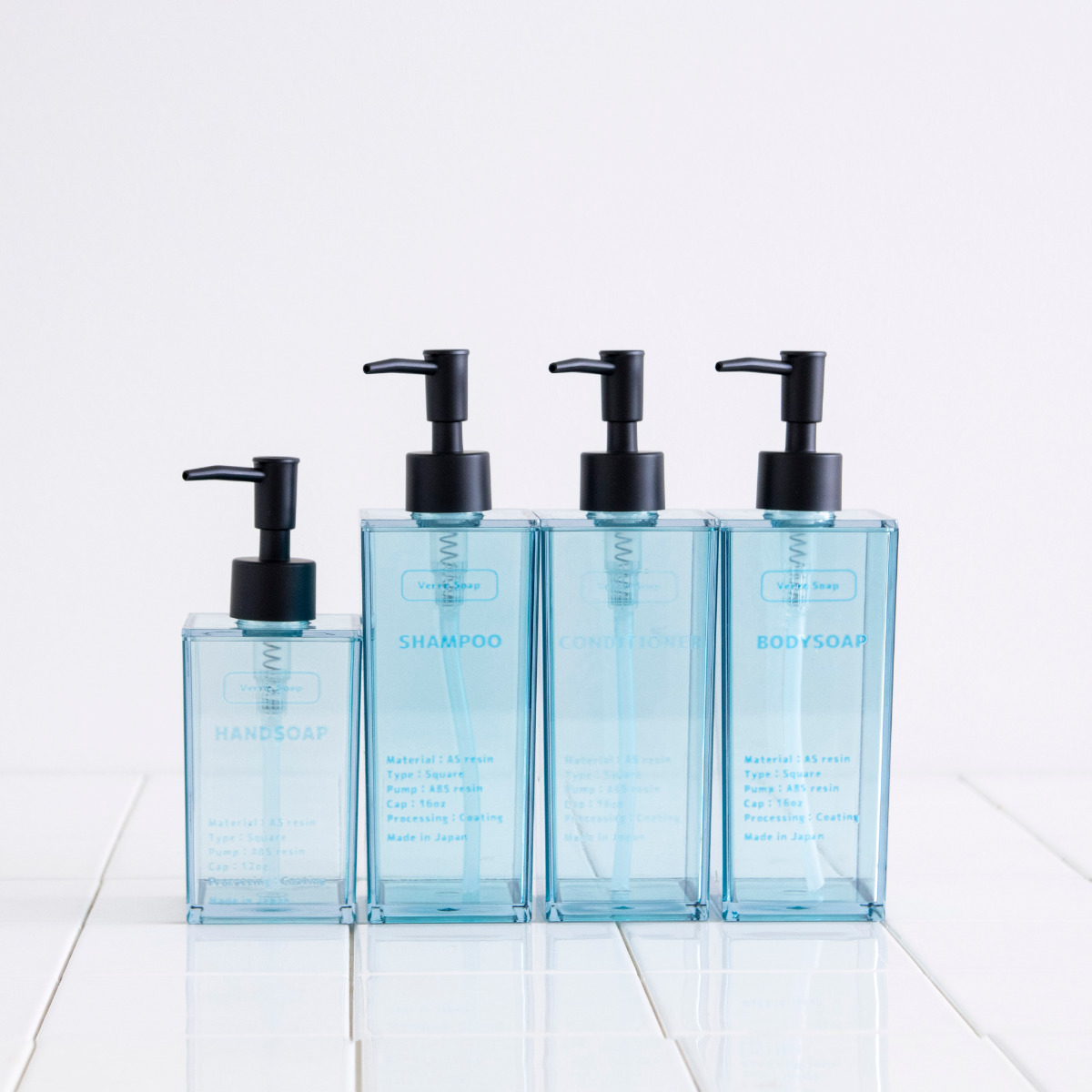 ディスペンサー 500ml ボディソープ Verre Soap （ ディスペンサー