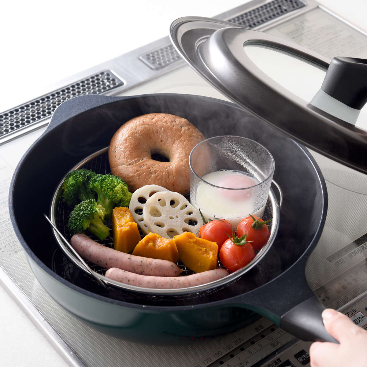 蒸し網用スタンド 19cm用 22cm用 逸品物創 ステンレス製 日本製