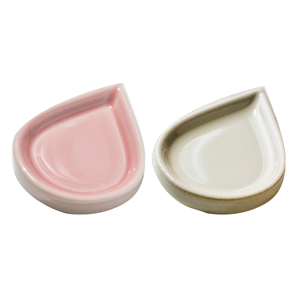 皿 豆皿 しずく 2枚セット （ 2枚入り 磁器 美濃焼 日本製 電子レンジ