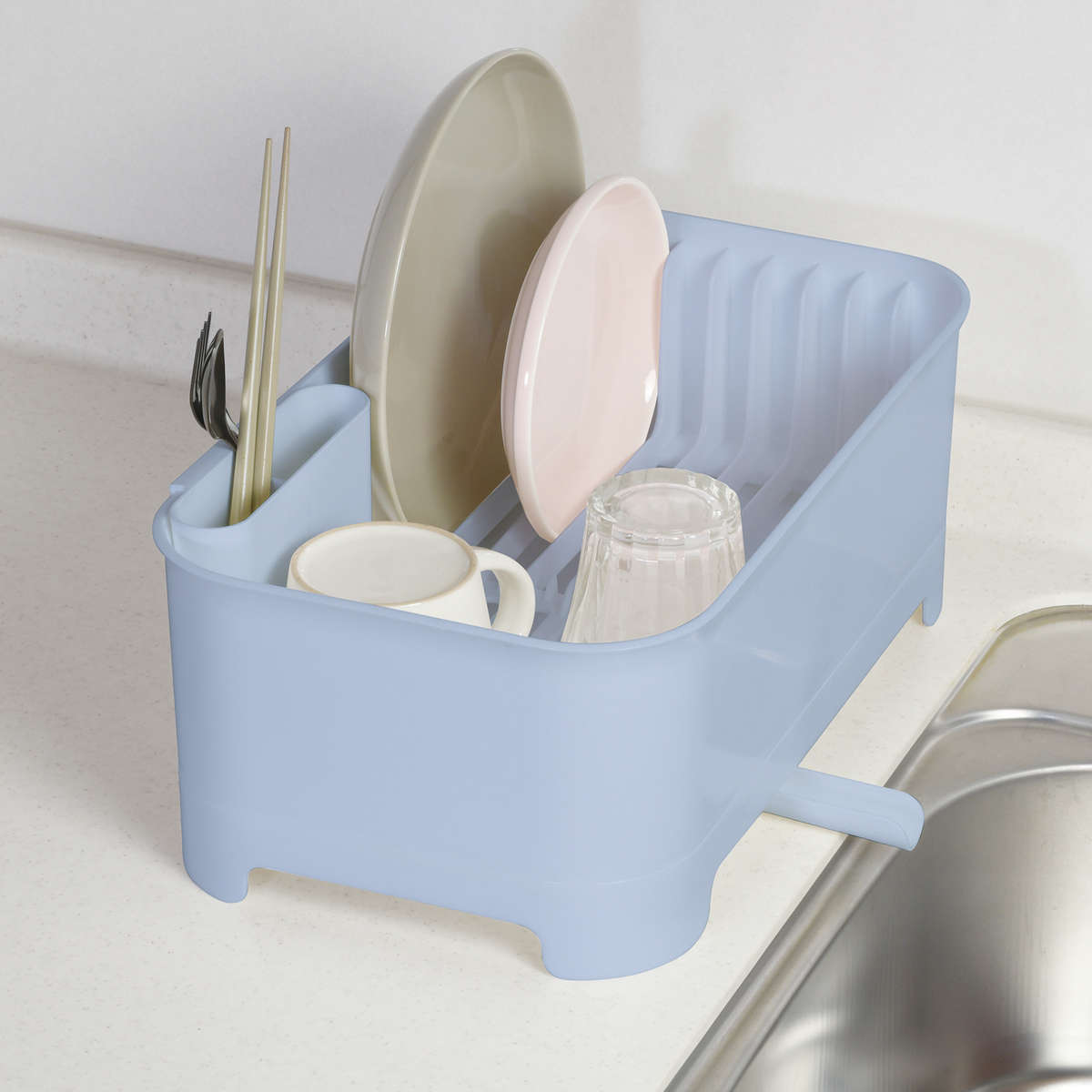 水切りラック ハルミック 水切りカゴ 水が流れ...の詳細画像3