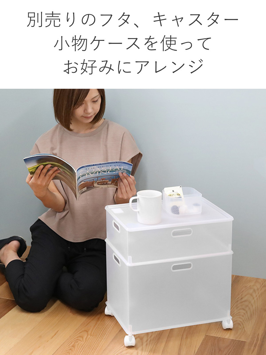 SANKA 収納ボックス 収納ケース ナチュラ インボックス M プラスチック