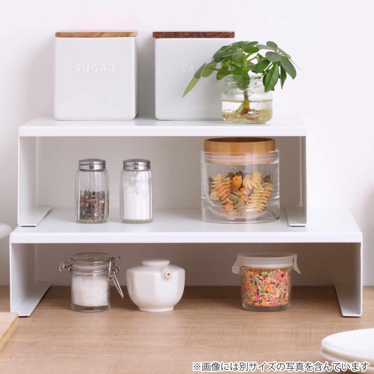パール金属 家電下ラック アレンジフリー キッチンラック コの字 幅