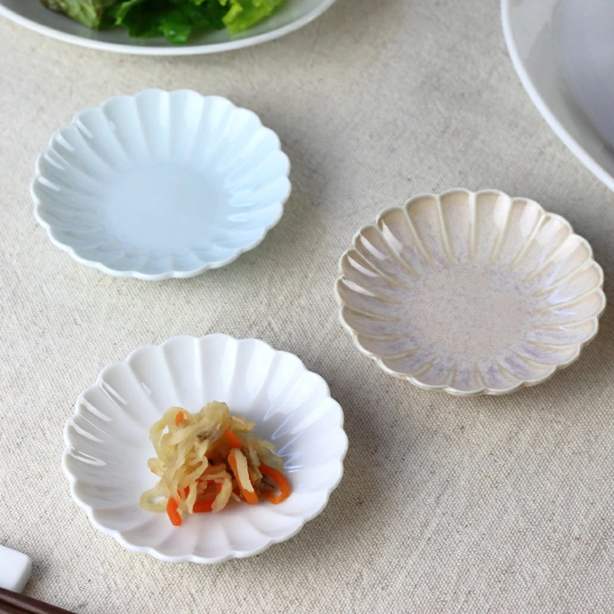 小皿100枚 白唐津 変形小判皿(小) -器市- | cocochi ｜ 家具と服と暮らしの店
