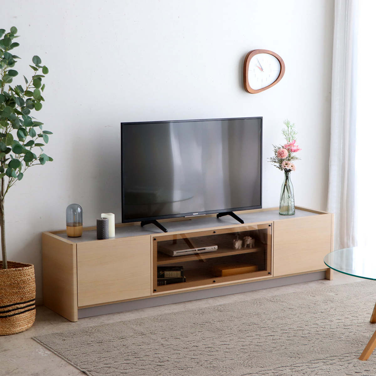 東馬（Tohma） テレビボード 幅179.6cm 壁面収納 シルト フォースター